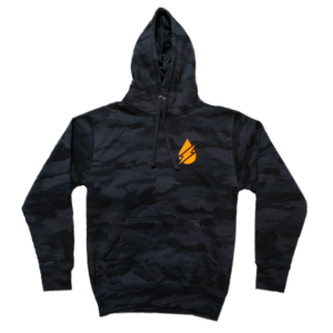 Mens Hoodie Camo Black